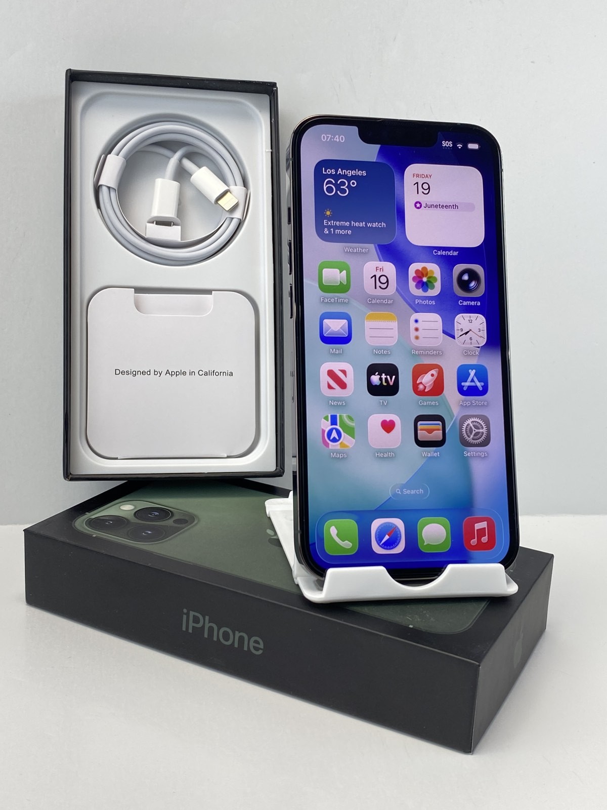 Apple iPhone 13 Pro A2483 128GB Alpine Green 96% battery health Unlocked phone