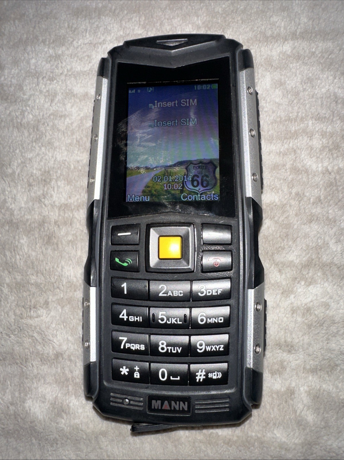 MANN ZUG S Yellow GSM Cell Phone GSM 850/900/1800/1900MHz