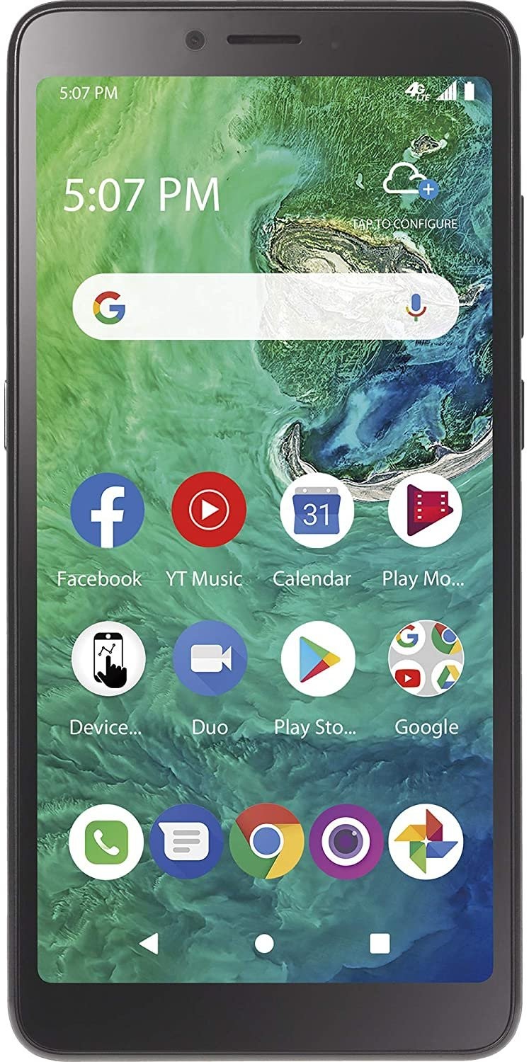Total Wireless TCL A2 4G LTE Smartphone 32GB Black Locked w/ SIM Card