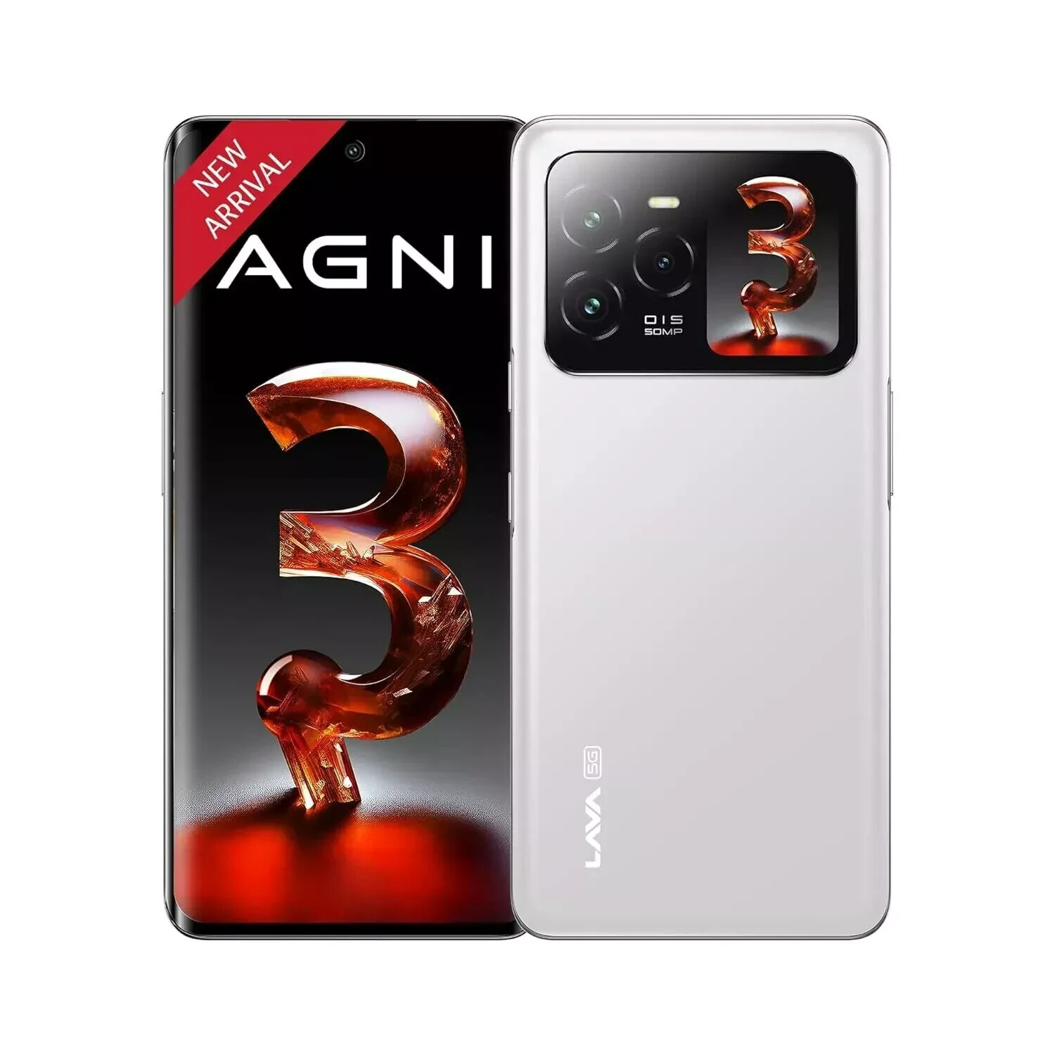 Lava Agni 3 5G (Pristine 8GB+256GB)50MP Triple AI Camer Global Version