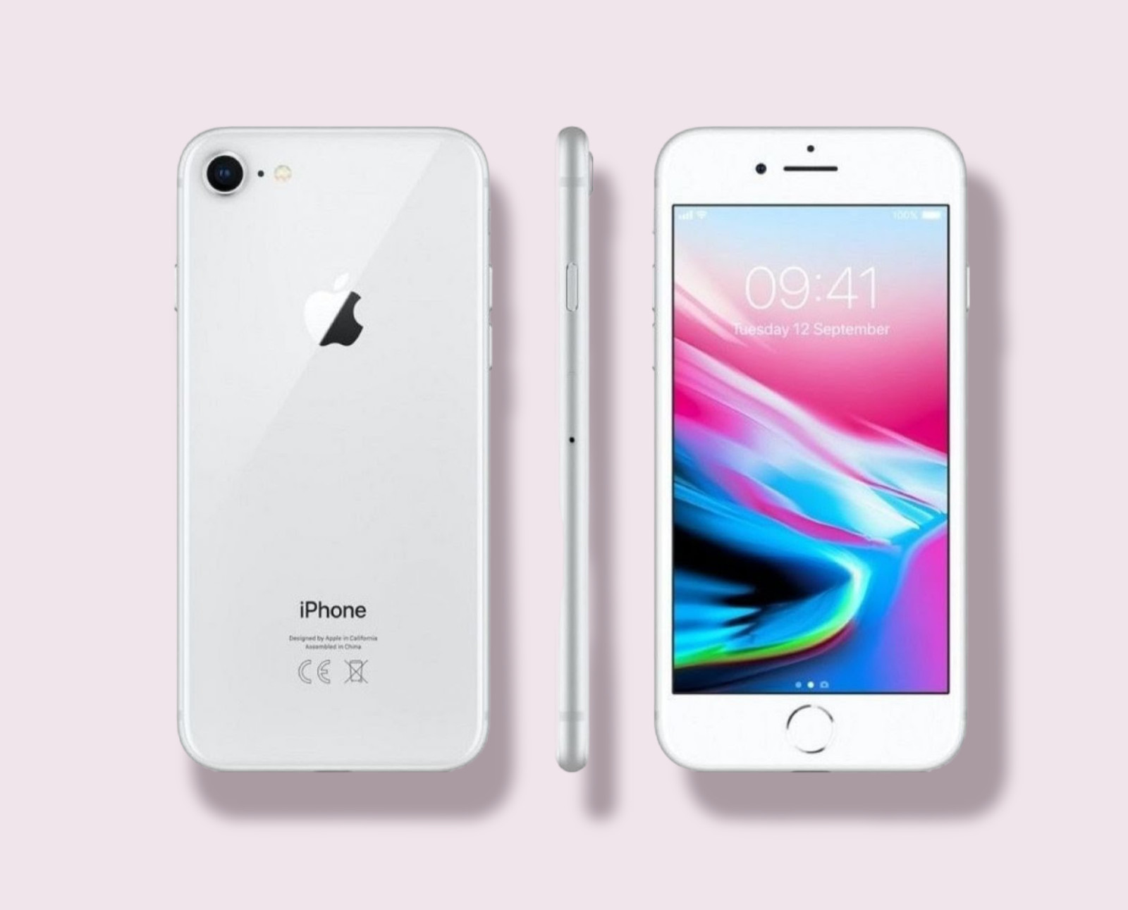 Apple iPhone 8 – 64GB – Silver (Unlocked) A1863 (CDMA + GSM)