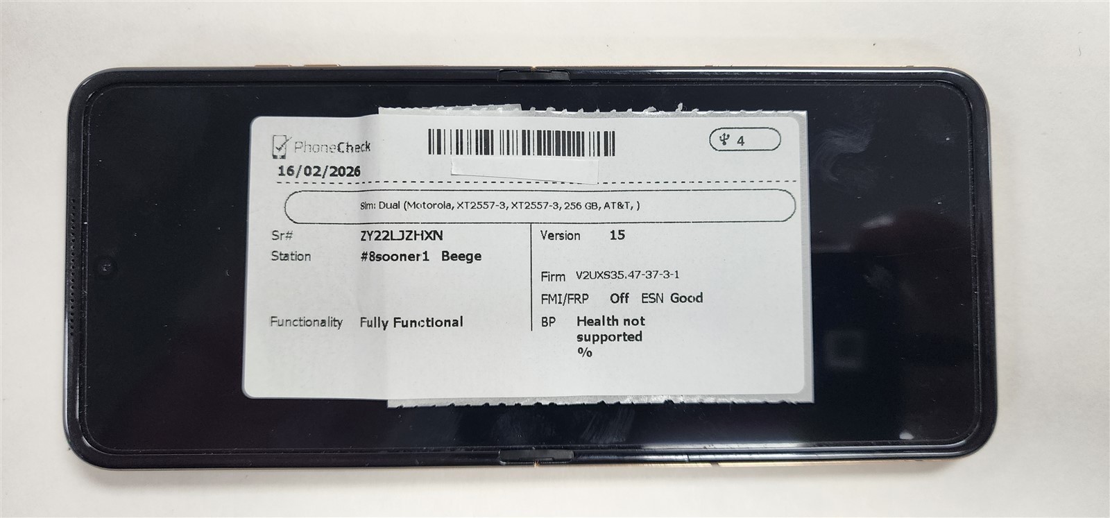 Motorola Razr Plus 2025 256GB Brown XT2557-3 (AT&T) – Fully Functional – DF7476