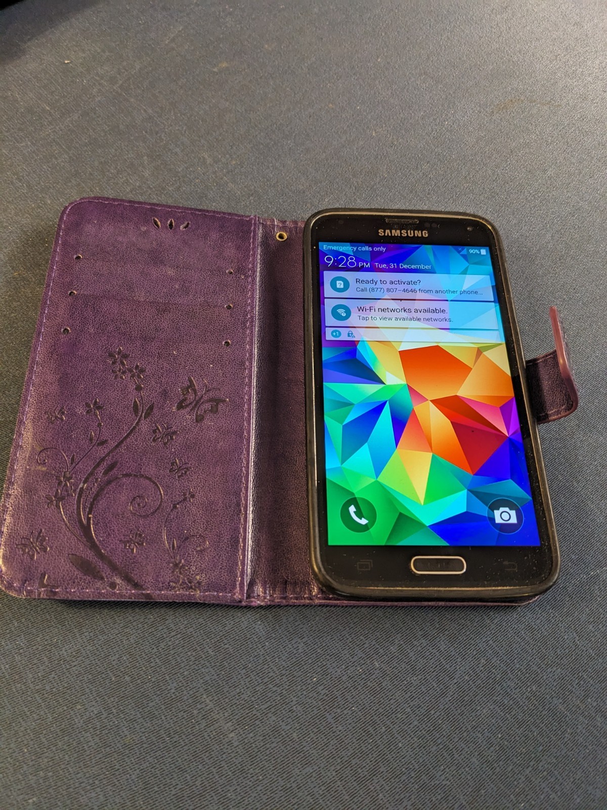 Samsung SM-G900V Galaxy S5 Verizon Phone (purple)