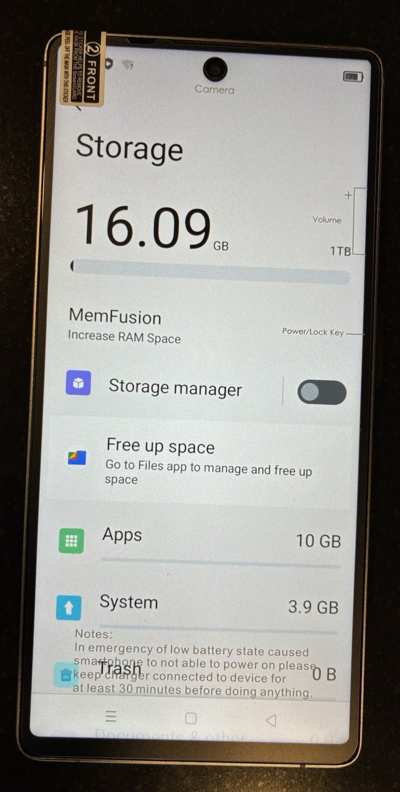 New Unbranded 1TB ROM Dual Sim 6.9″ 5G Smartphone Factory Unlocked Android, Gray