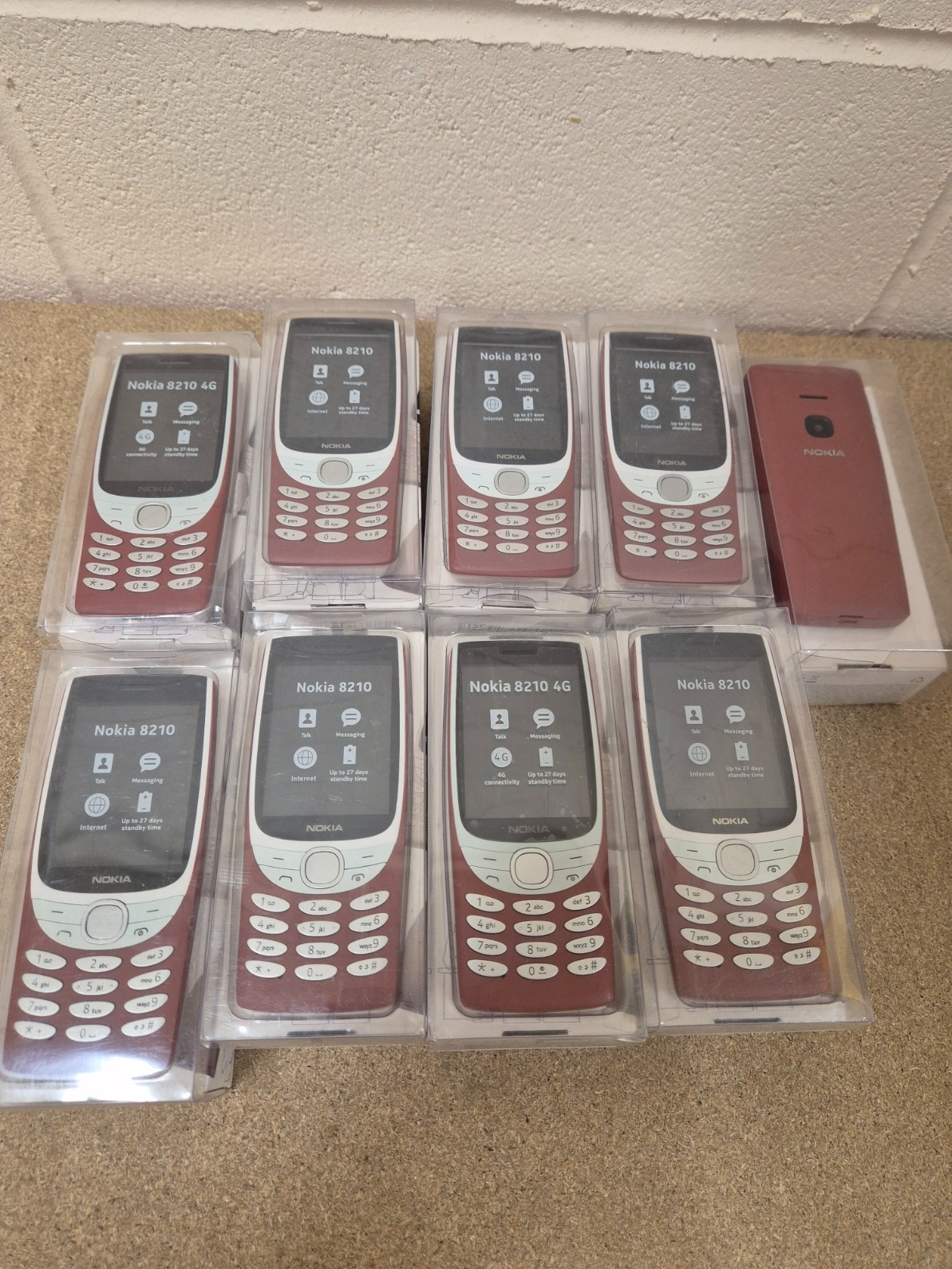 Nokia 8210 4G Dual Sim Feature Phone Unlocked Red – Used