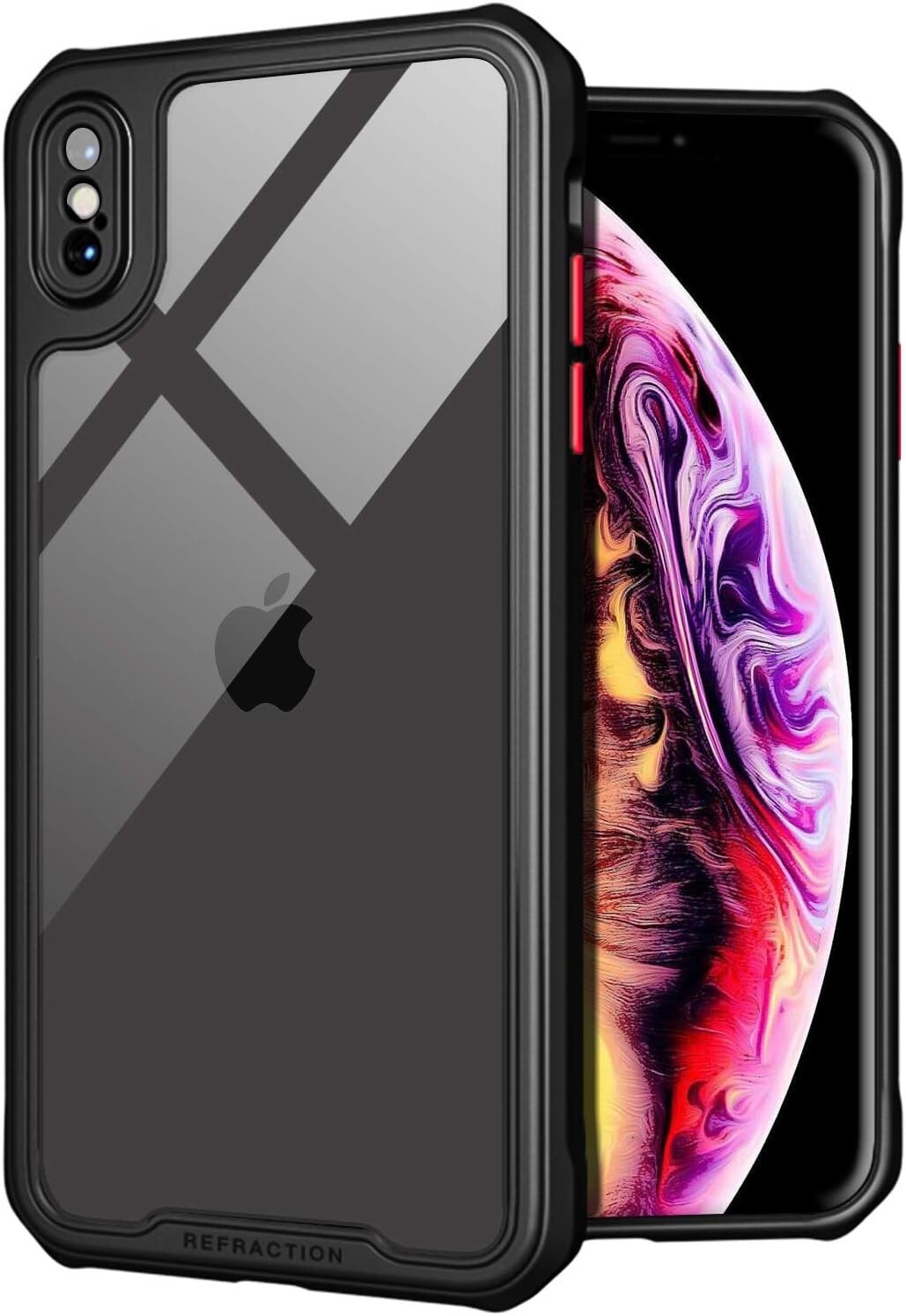 iPhone Xs Max Case Clear Back Shockproof TPU Bumper Protective Phone Cover