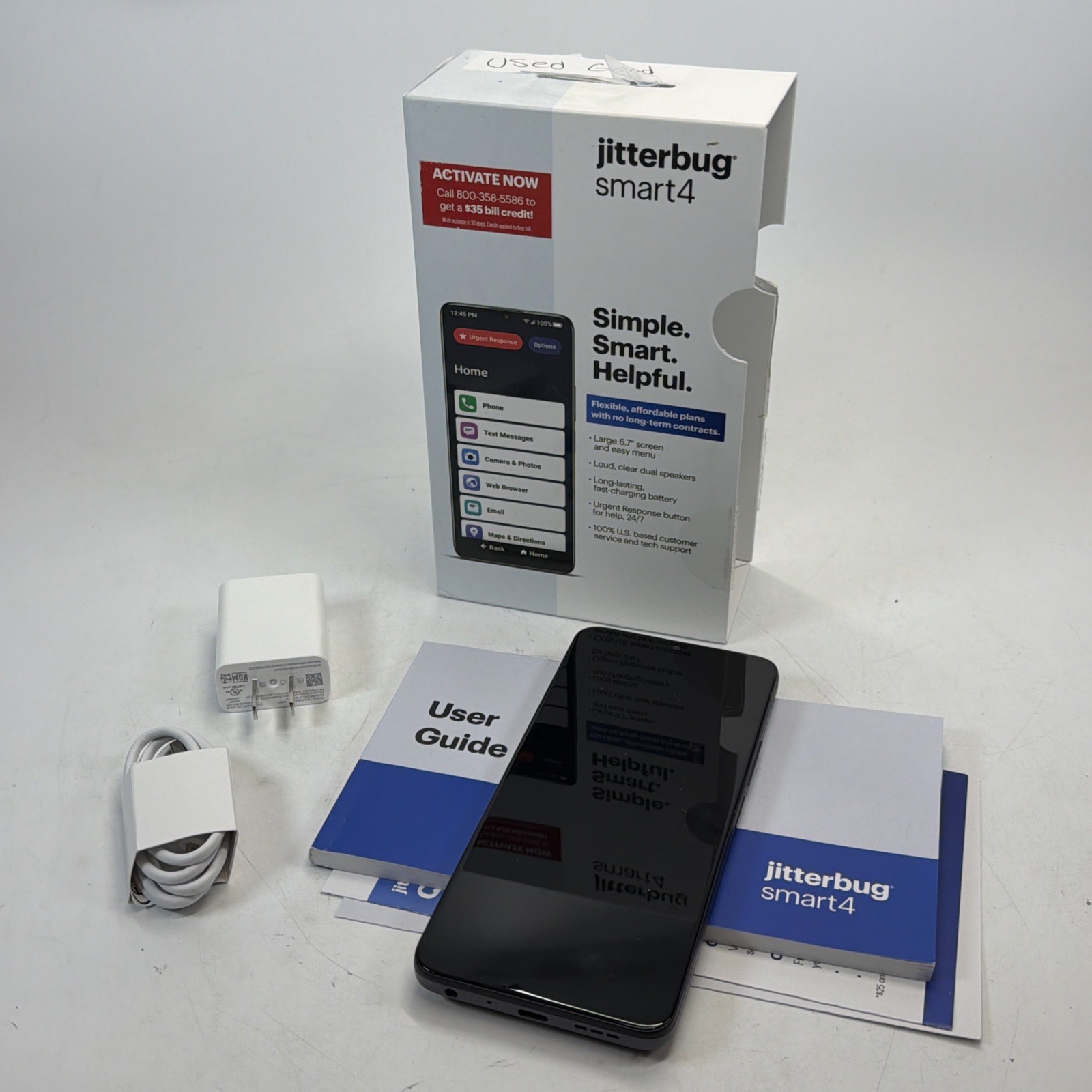 Lively Jitterbug Smart4 Smartphone for Seniors – Cell Phone for Seniors