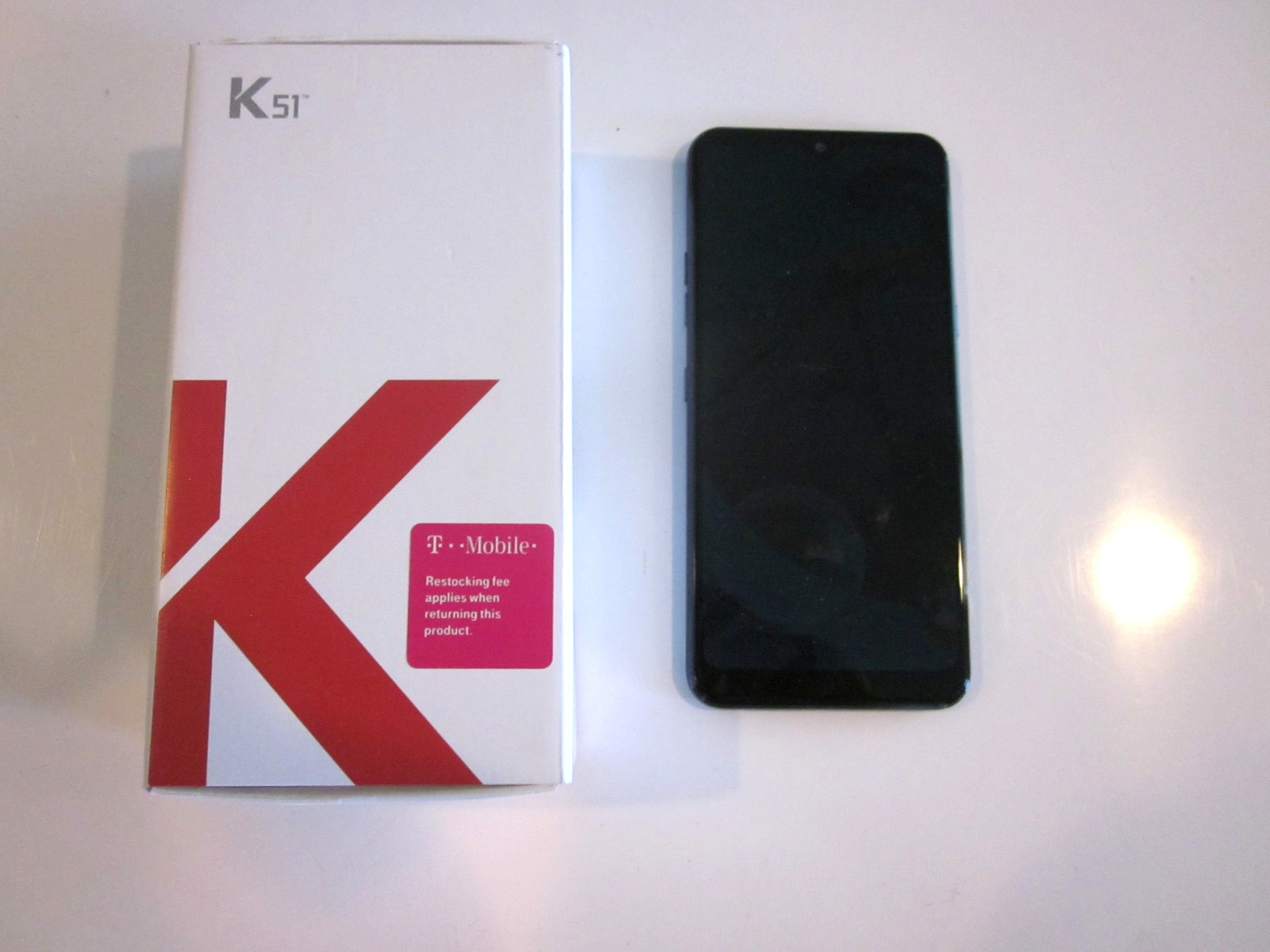 VERY GOOD BLACK LG K51 T-MOBILE SMARTPHONE