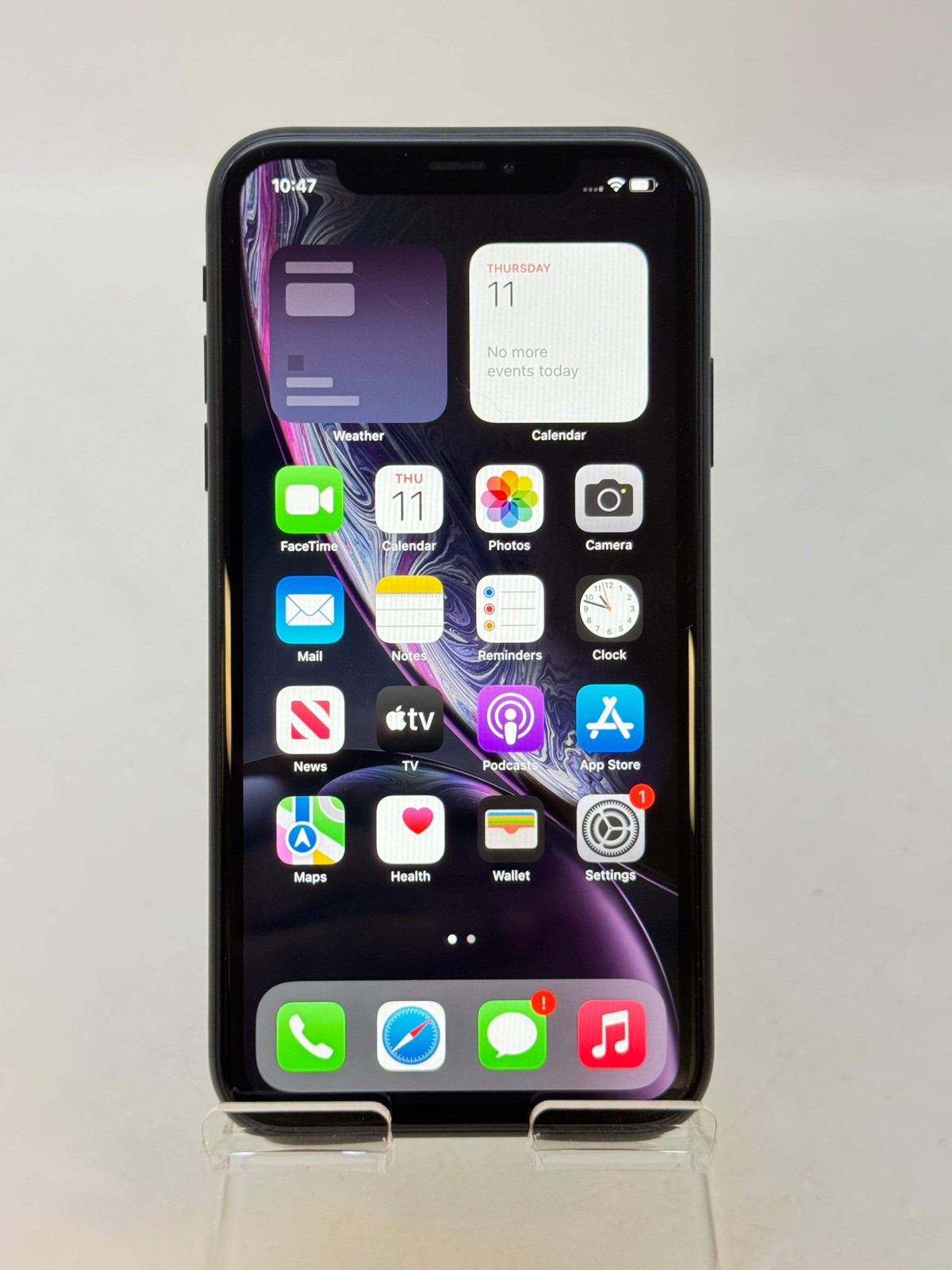 Unlocked Apple iPhone XR 6.1″ A1984 64GB Black Used #83