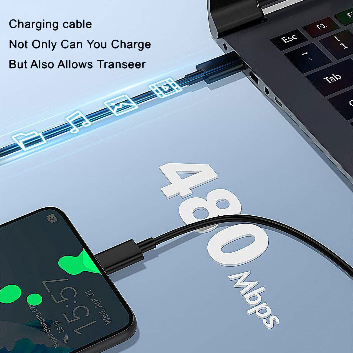⚡ 35W PD Super Fast Charger Adapter+ 3FT USB-C Cable For Samsung Phones US
