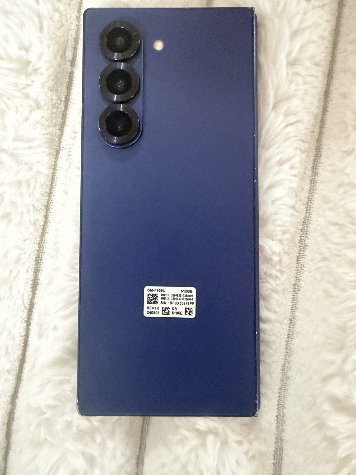 Samsung Galaxy Z Fold6 512GB AT&T imei Issue Sold As is Read Description