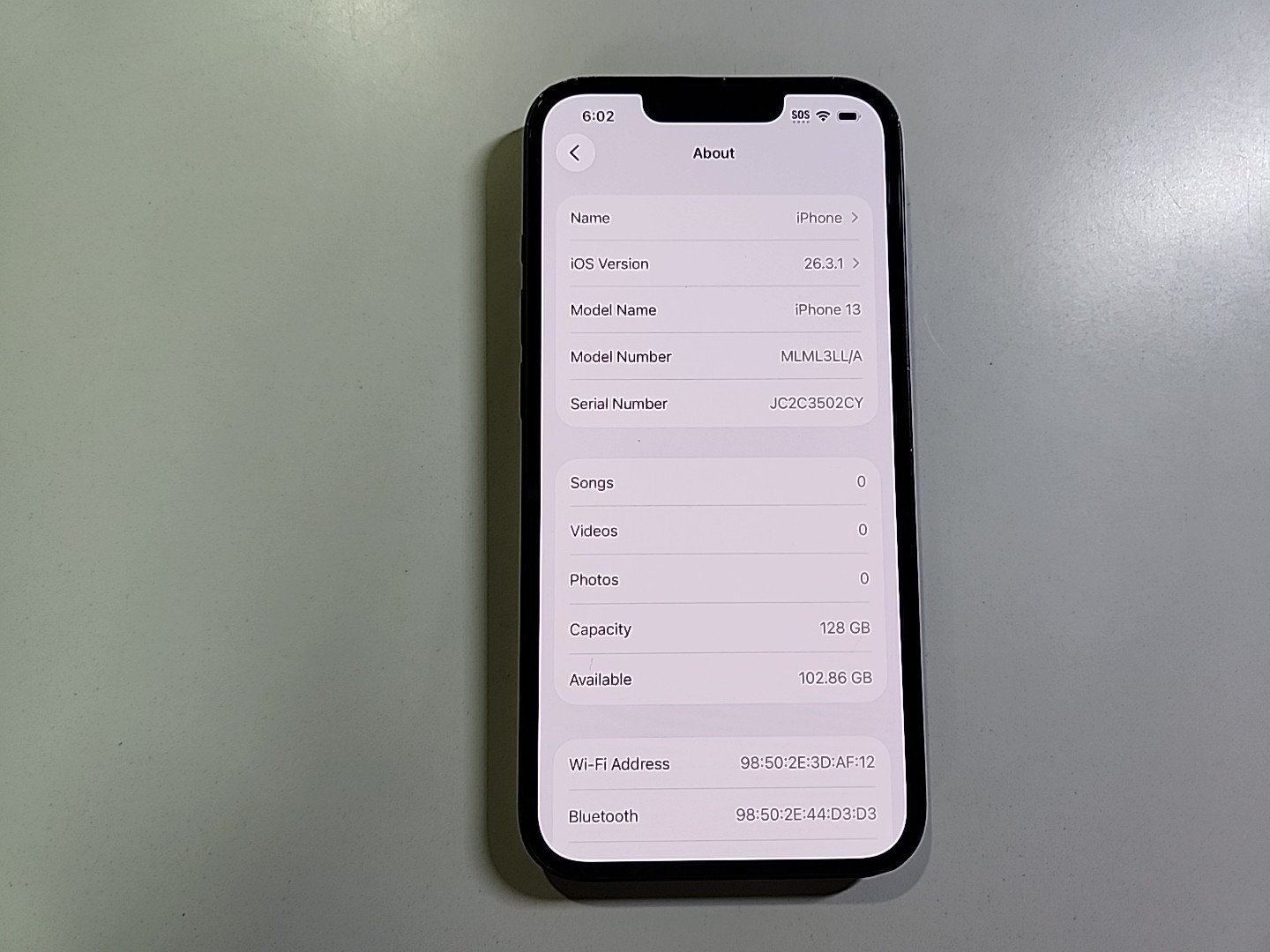 Apple iPhone 13 5G A2482 128GB T-Mobile / Mint Clean IMEI BH= 100% Wear & Tear