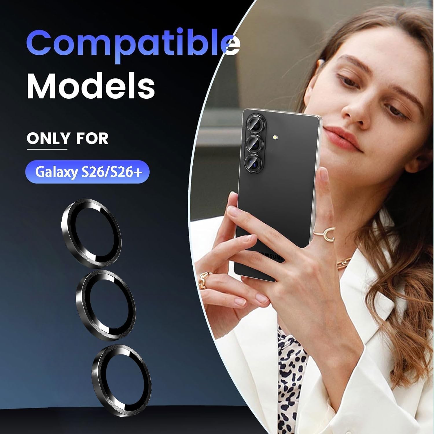 3X2PCS Camera Lens Protector & Screen Protector for Samsung Galaxy S26 Plus 5G P