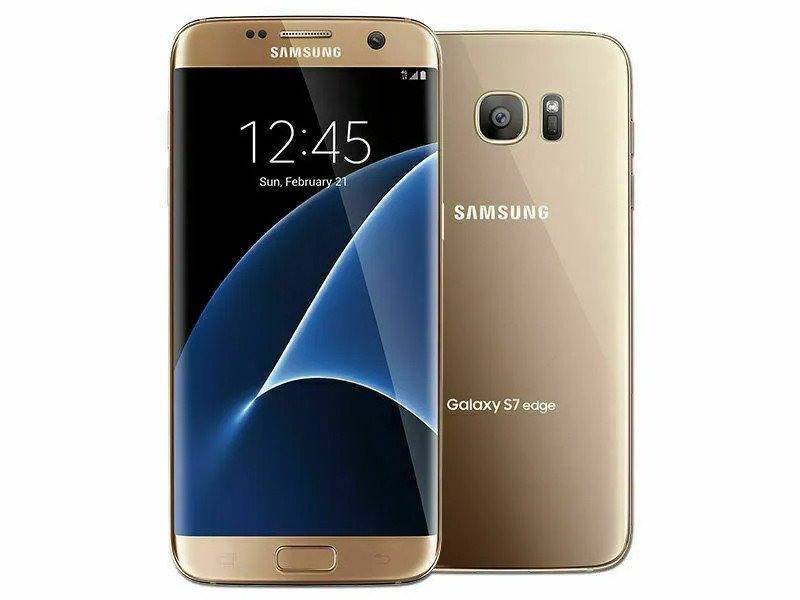 Samsung Galaxy S7 Edge SM-G935F 32GB DUAL SIM Unlocked Smartphone Good GOLD US