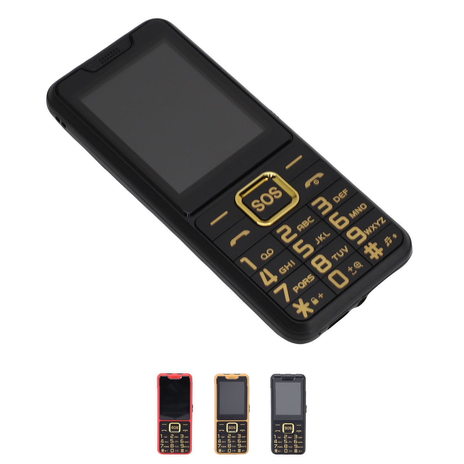 Big Key Phone Ultra Thin 2.6in 2 Flashlight BT 0.3MP Camera Voice Announcement