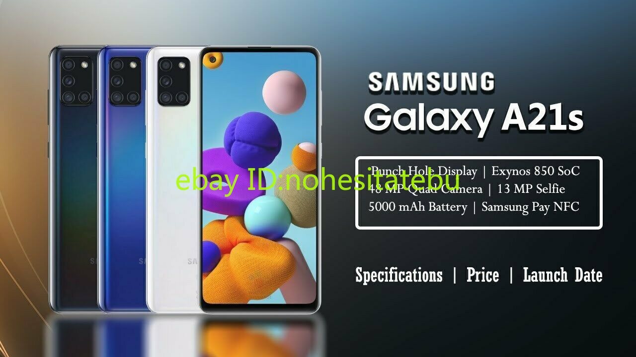 Samsung Galaxy A21s 64GB A217F/DS 6.5″ 48MP 5000mAh Unlocked Multicolor New seal