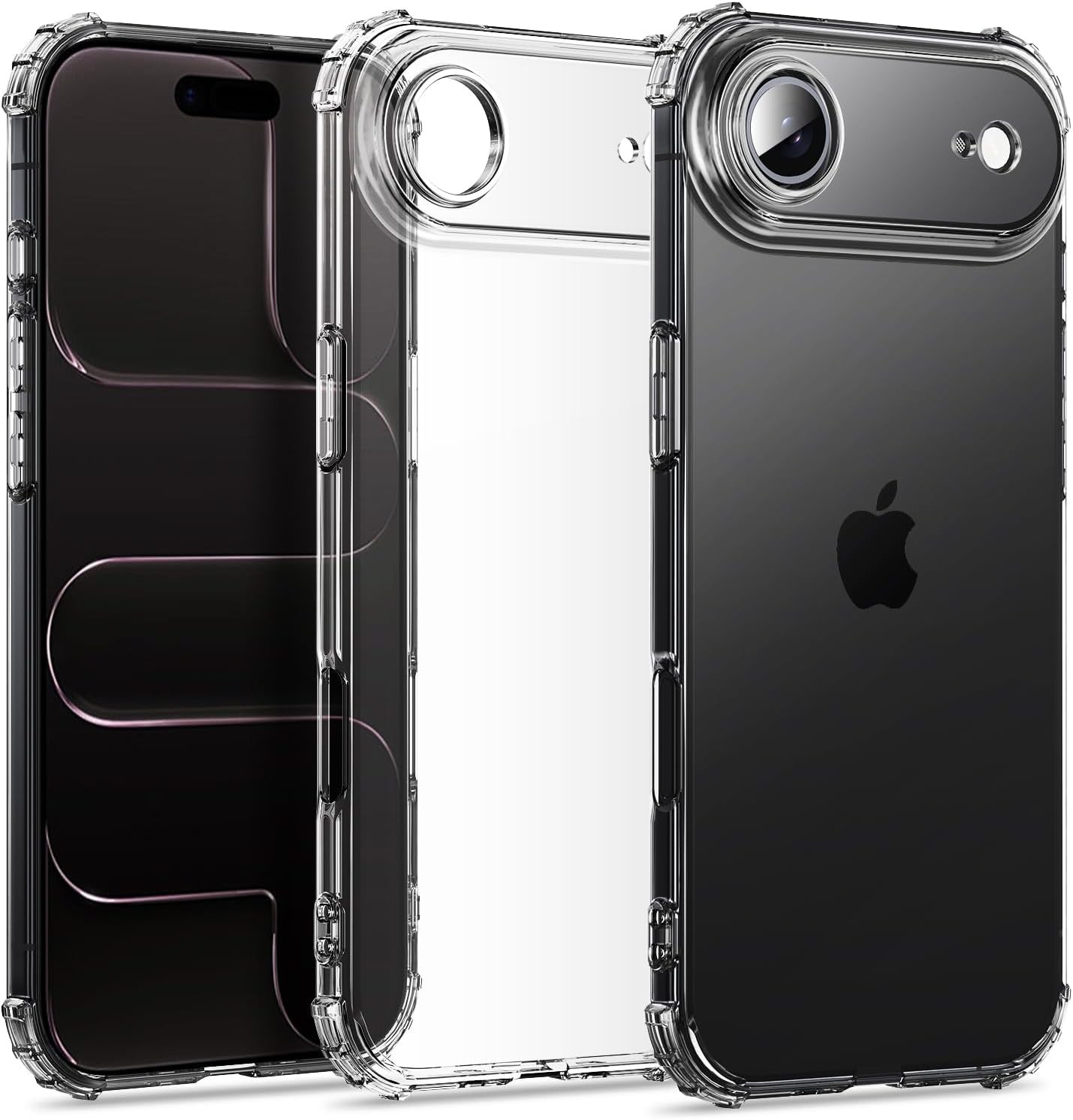 iPhone 17 Air Case, Ultra Slim Thin Flexible Clear TPU Scratch-Resistant Cover