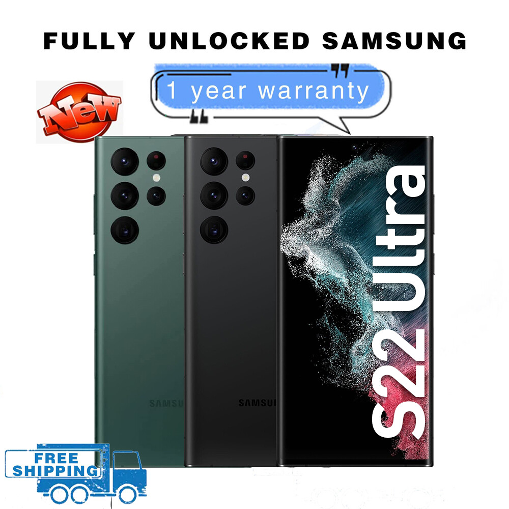 New Samsung Galaxy S22 Ultra 5G 128GB 256GB 512GB S908U GSM CDMA Fully Unlocked