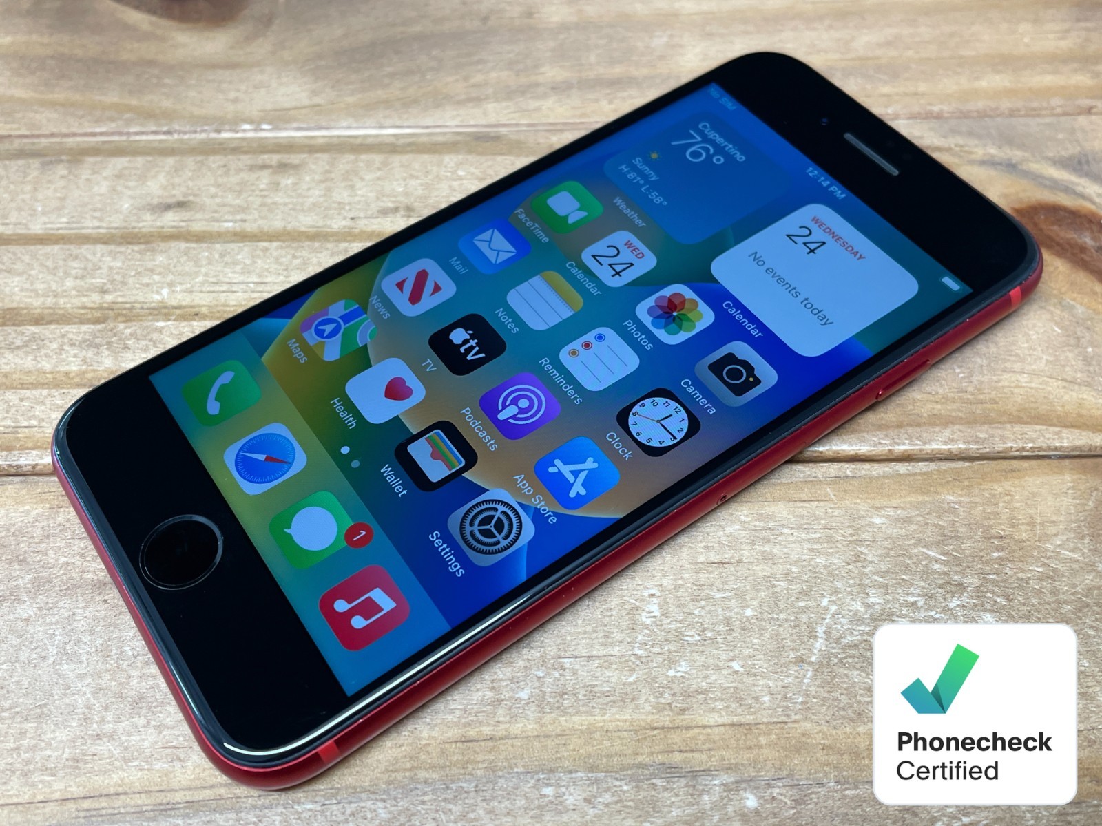 Apple iPhone 8 – 64GB – RED (Unlocked GSM) A1905 – Works – 97% Bat Health