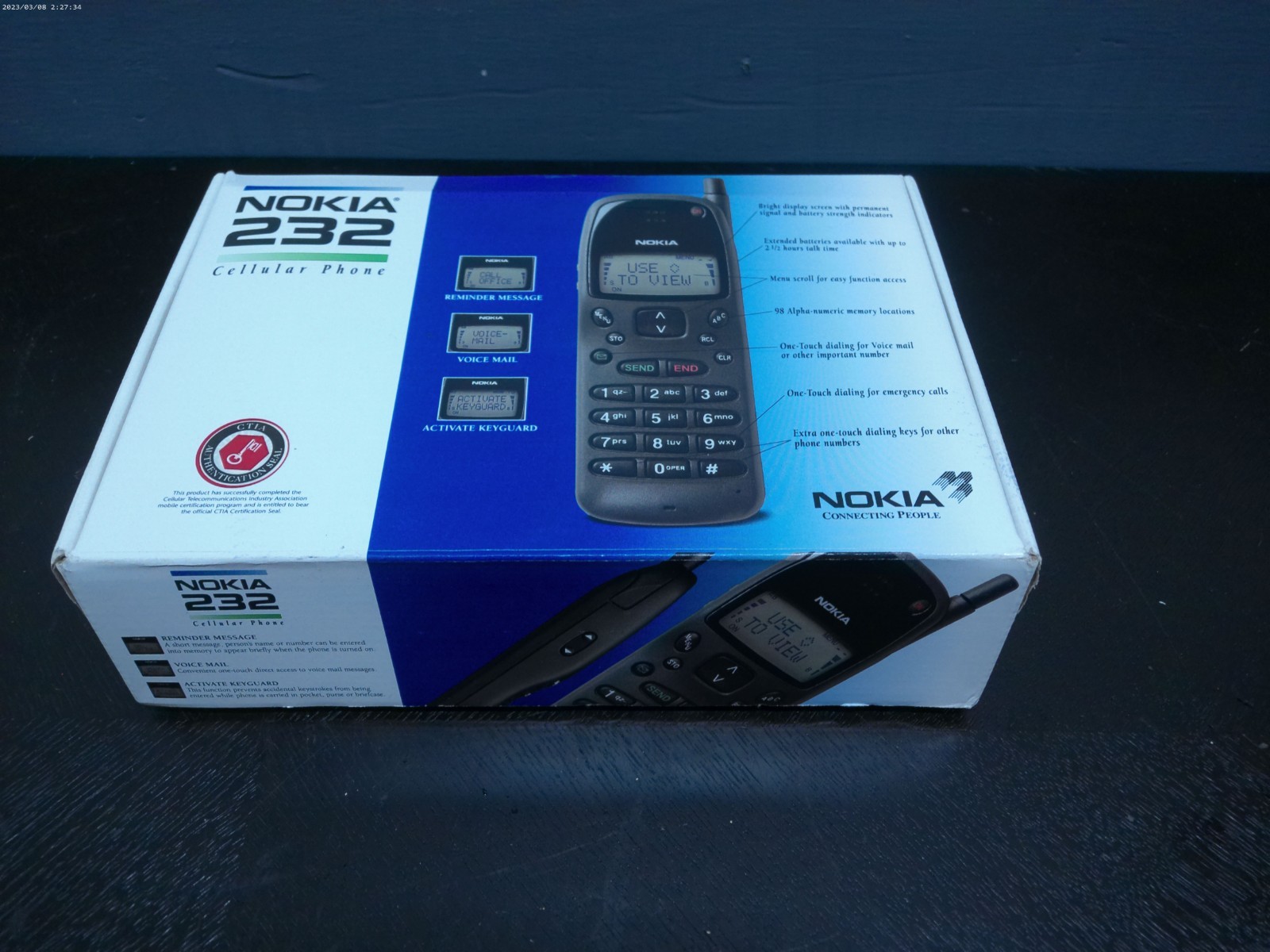 Nokia 232 Cityman 500 THX-41 Mobile phone Includes 2 batteries without AC adapte