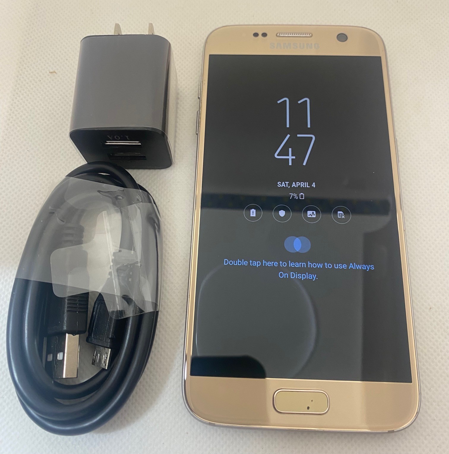 Samsung Galaxy S7 G930U 32GB 4G Gold FACTORY Unlocked US Mobile PHONE VERY GOOD