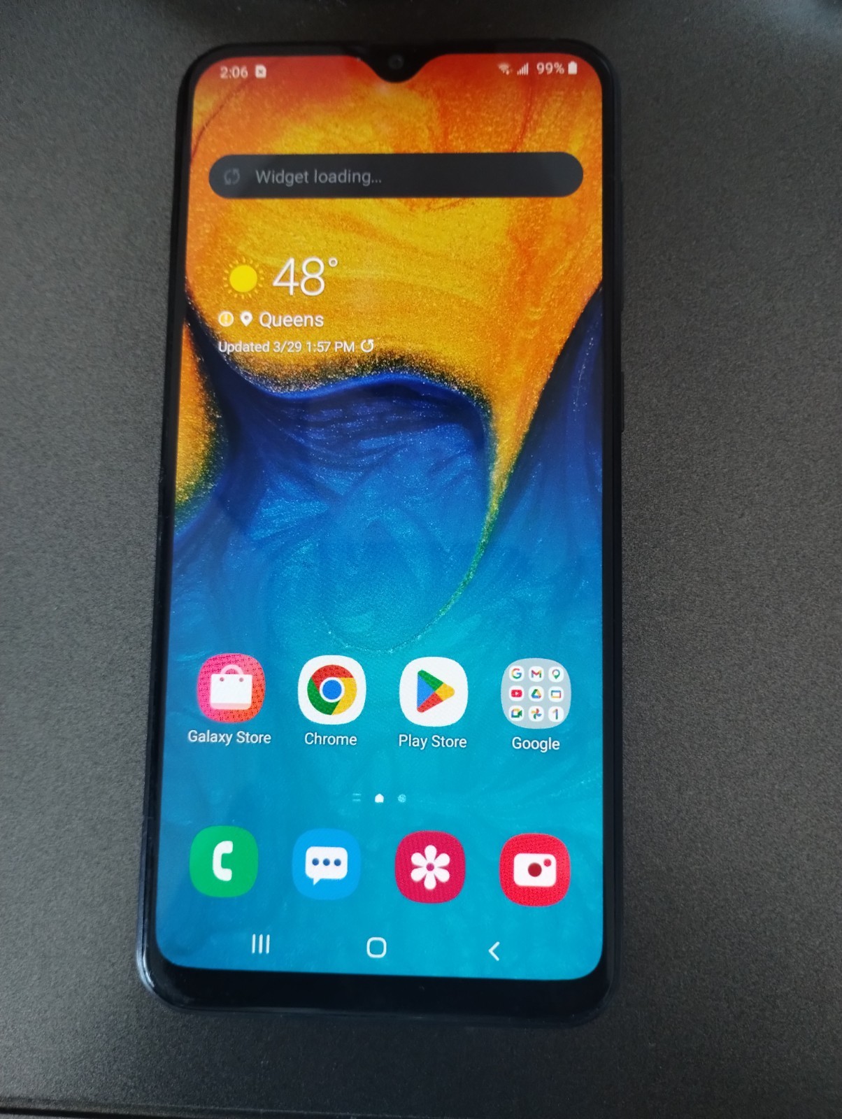 Samsung Galaxy A20 Smartphone Black Dual Rear Cameras