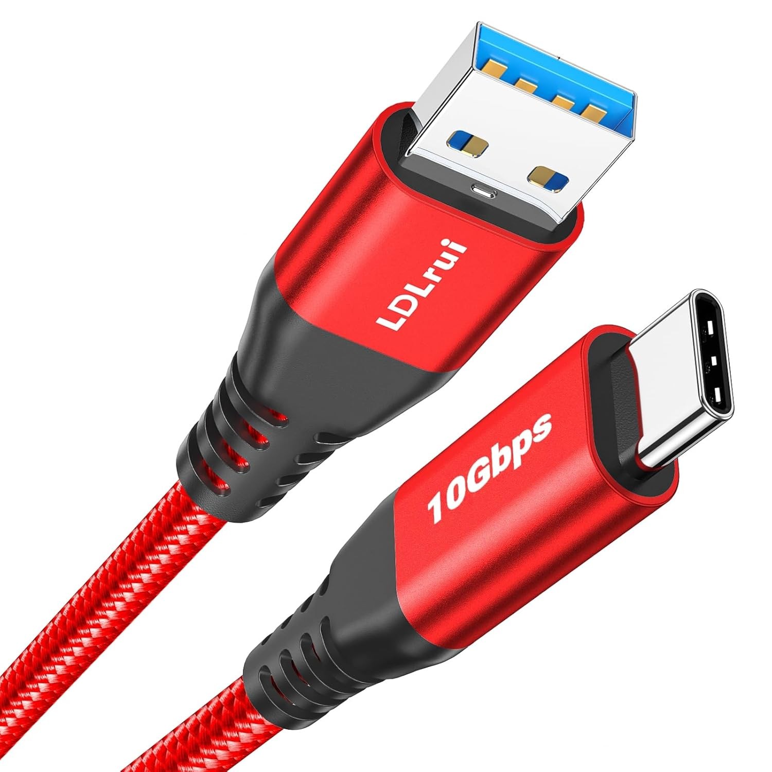 USB C Data Cable 10Gbps Transfer, 3ft USB 3.2 Gen 2 USB A to Type C Charger Cord