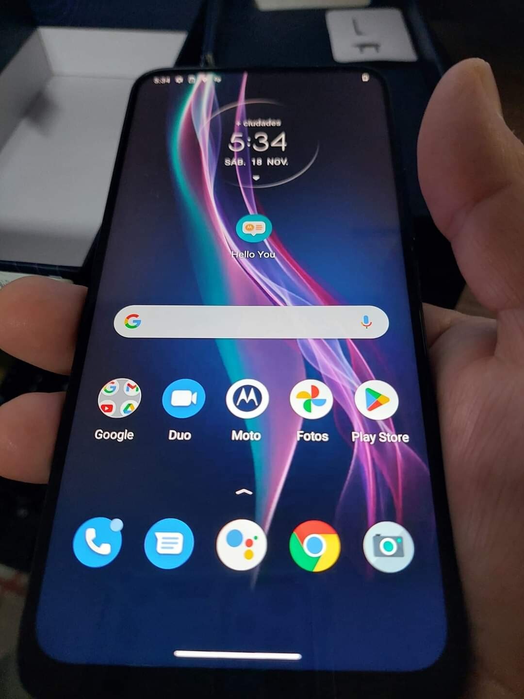 Motorola One Fusion+ – 128GB – Moonlight White (Unlocked) (Single SIM)