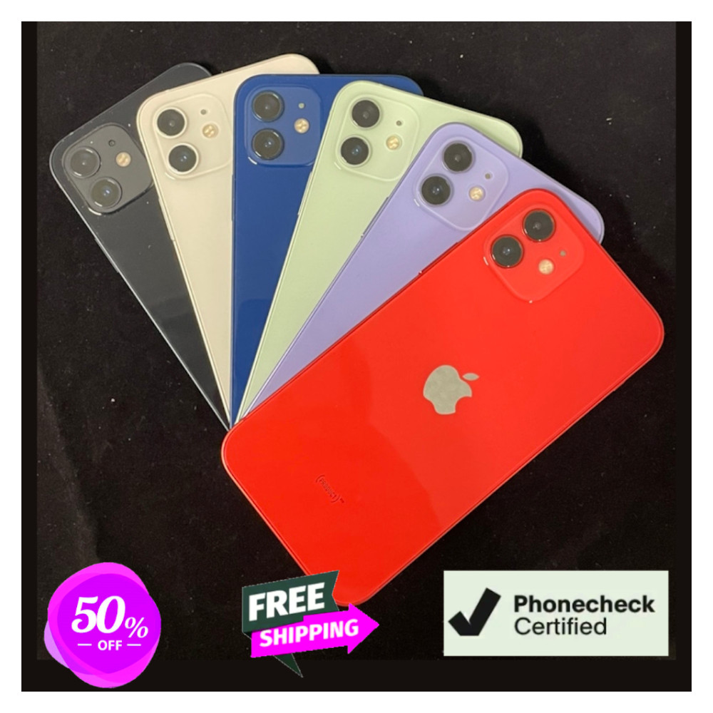 Apple iPhone 12 64GB/128GB Unlocked – Good Condition, Various Colors