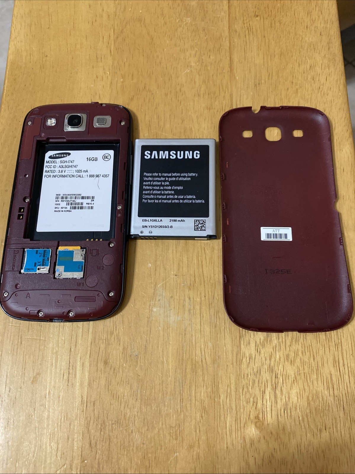 Samsung – Galaxy S3 16GB – SCH-I747 – AT&T – PARTS/REPAIRS