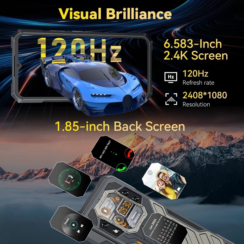 Cubot KingKong X 5G Rugged Smartphone 32GB+512GB 6.58″ 120Hz NFC + Rugged Watch