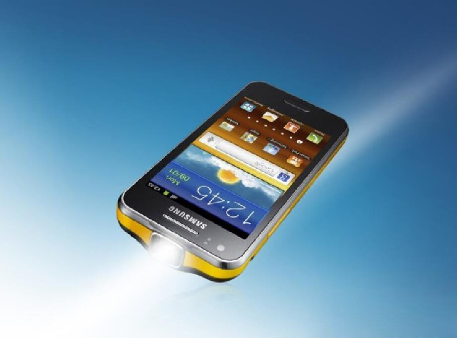 Smartphone Samsung I8530 Galaxy Beam 8GB ROM 768MB RAM with Built-in Projector