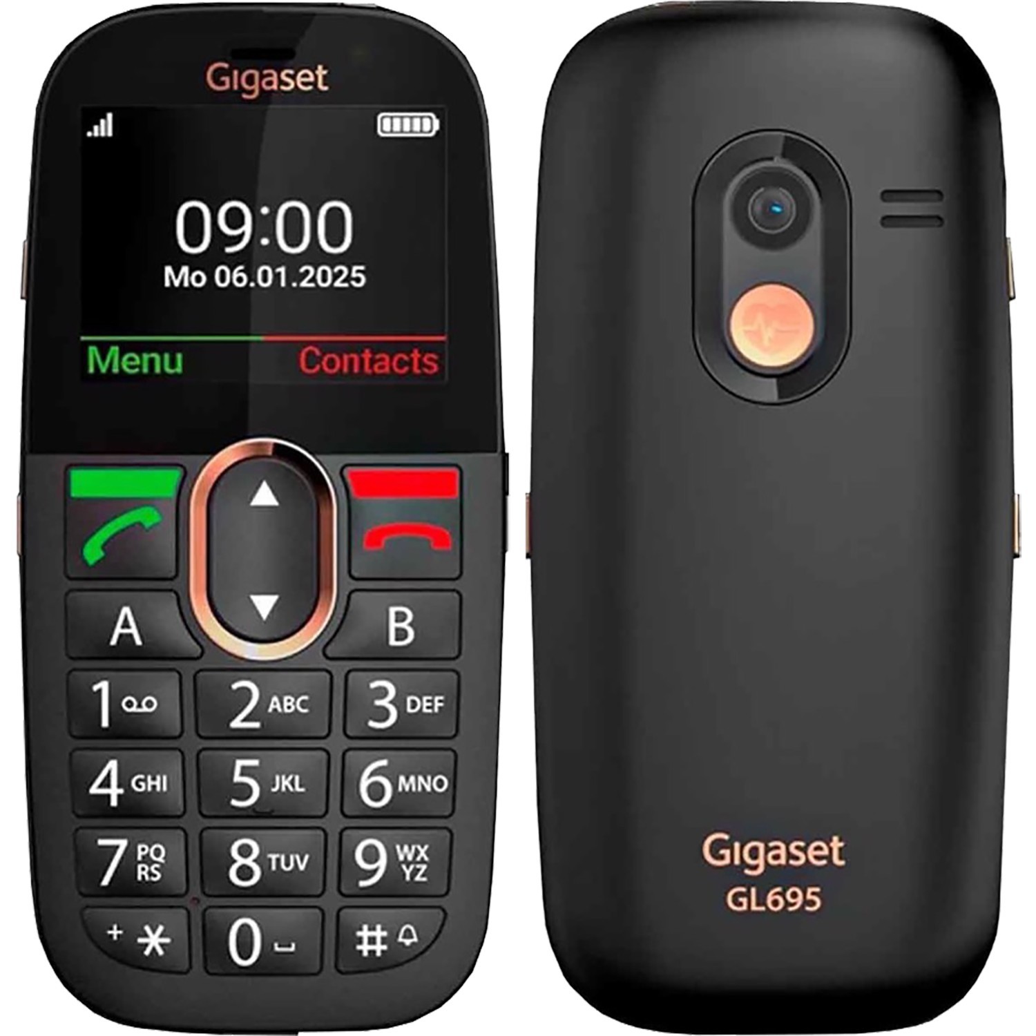 Gigaset GL695 4G Black 128MB + 48MB Single-SIM Factory Unlocked GSM NEW