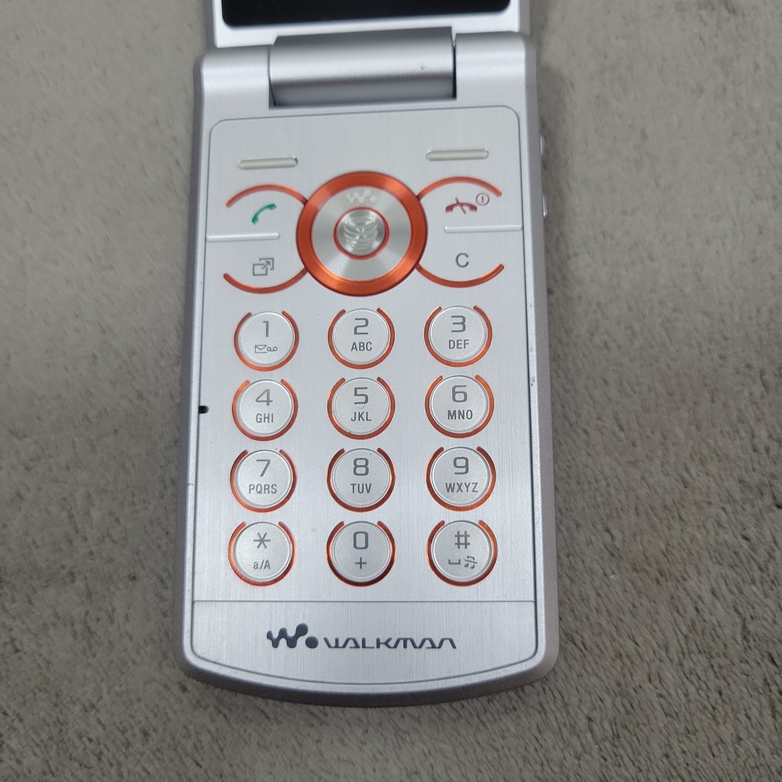 Sony Ericsson Walkman W518a Red AT&T Flip Cell Phone Tested Works Rare