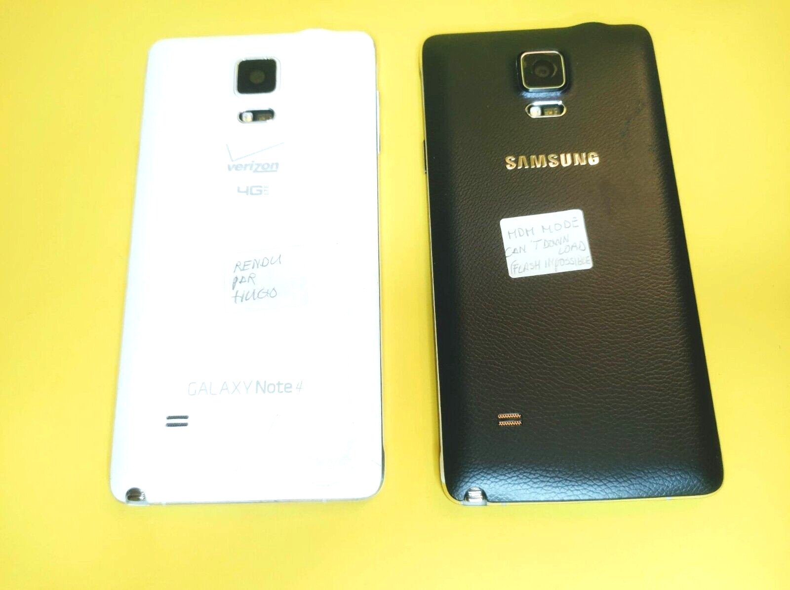 *HAS ISSUES* 2X SAMSUNG GALAXY NOTE 2 SM-NP910W8 + SM-N910V 32GB ANDROID PHONE