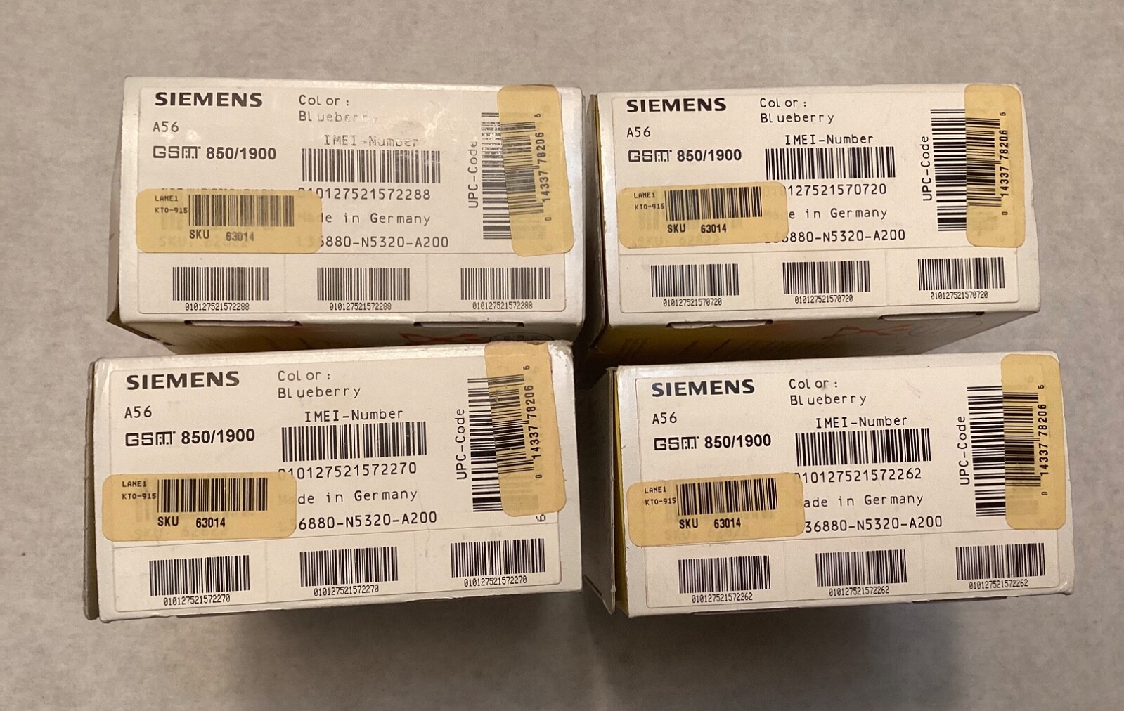 Siemens A56 (Cingular) Untested Vintage Cell Phone Lot Of 4 in a Box