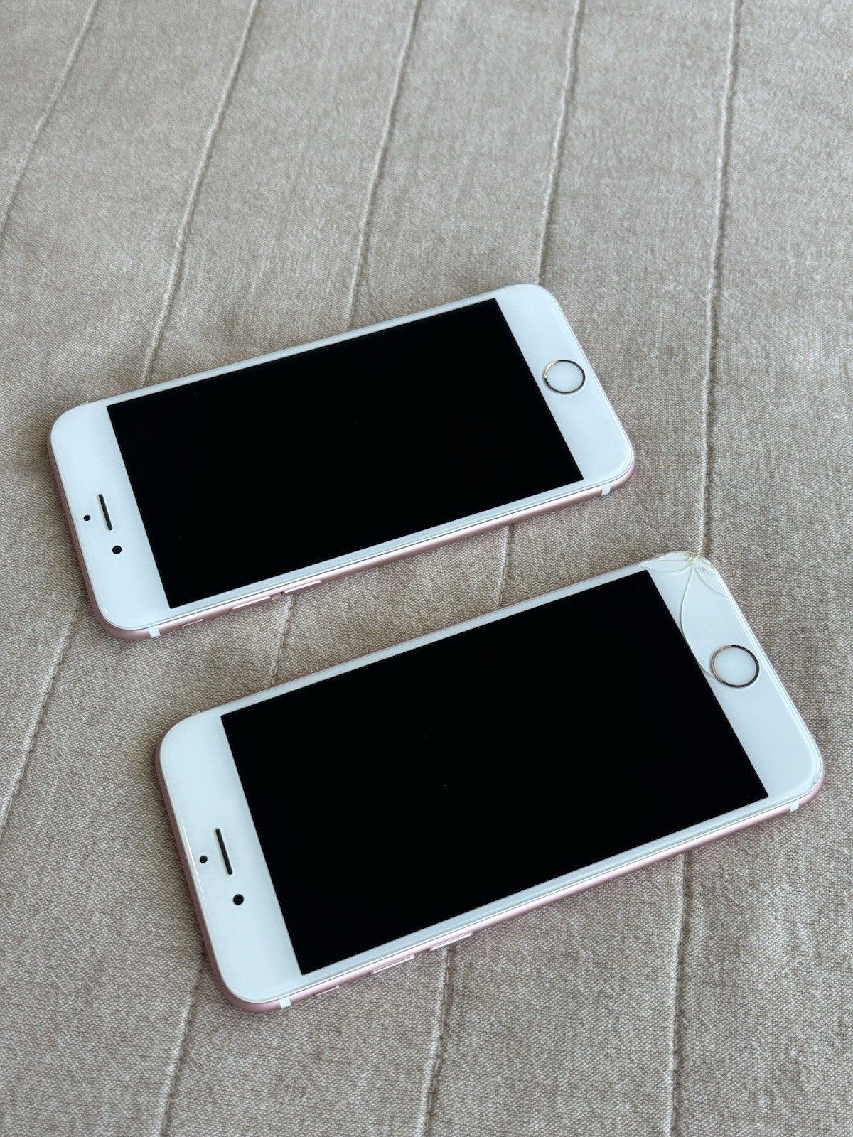 Lot of 2 iPhone 6s 64GB Pink Rose Gold (A1688/A1633) AT&T / T-Mobile (Both Work)