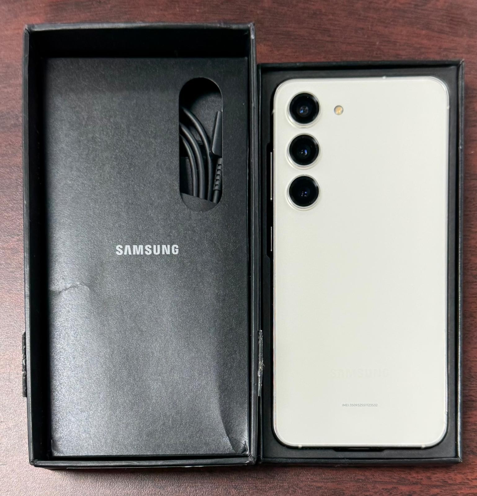Open Box 9/10 – Samsung Galaxy S23 5G 128GB SM-S911U Unlocked – Cream