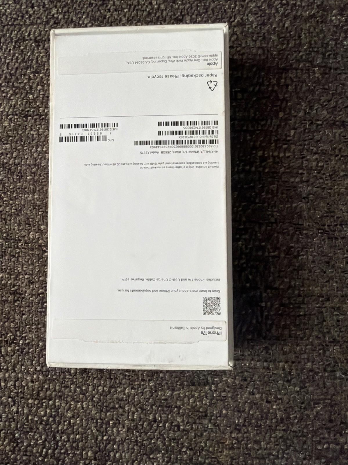 iPhone 17e 256 GB Att Cricket Excellent Condition Used Very Good Fast Shipping
