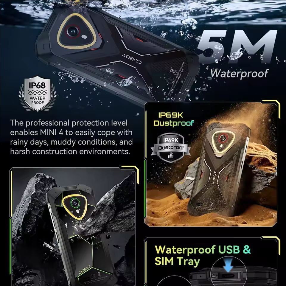 Global Version CUBOT Kingkong Mini 4 Rugged Phone 4.7 Inch Camping Light 4700mAh