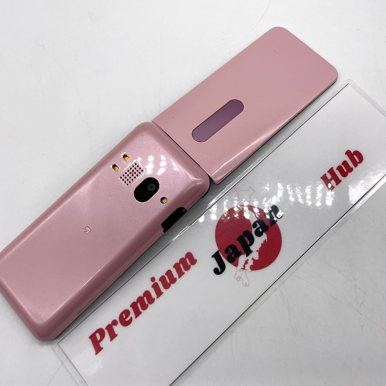 KYOCERA GRATINA KYF31 Pink Android Flip Phone Unlocked SIM Free Japan Clean
