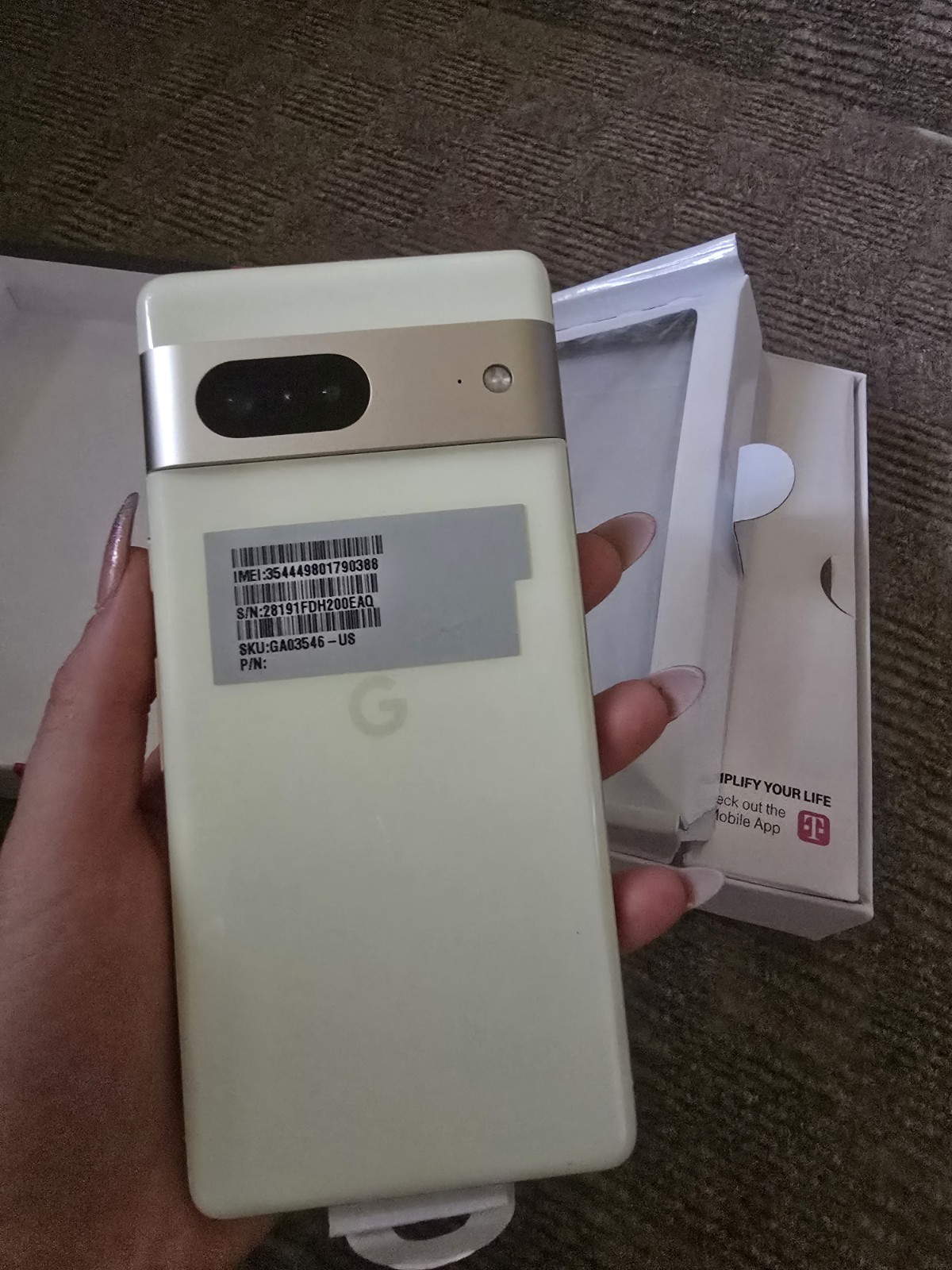 New sealed Google Pixel 7 5G 128G Factory Locked T-Mobile GSM Or CDMA! 8 G RAM