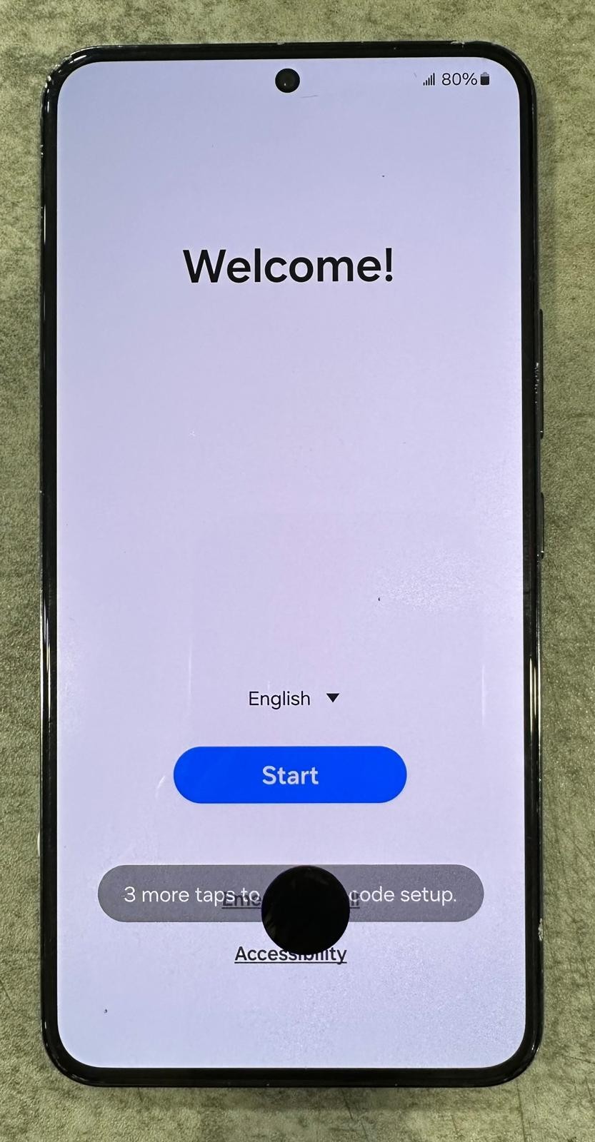 Samsung Galaxy S22 5G 128GB Unlocked- Phantom Black-Used (LCD Defective)