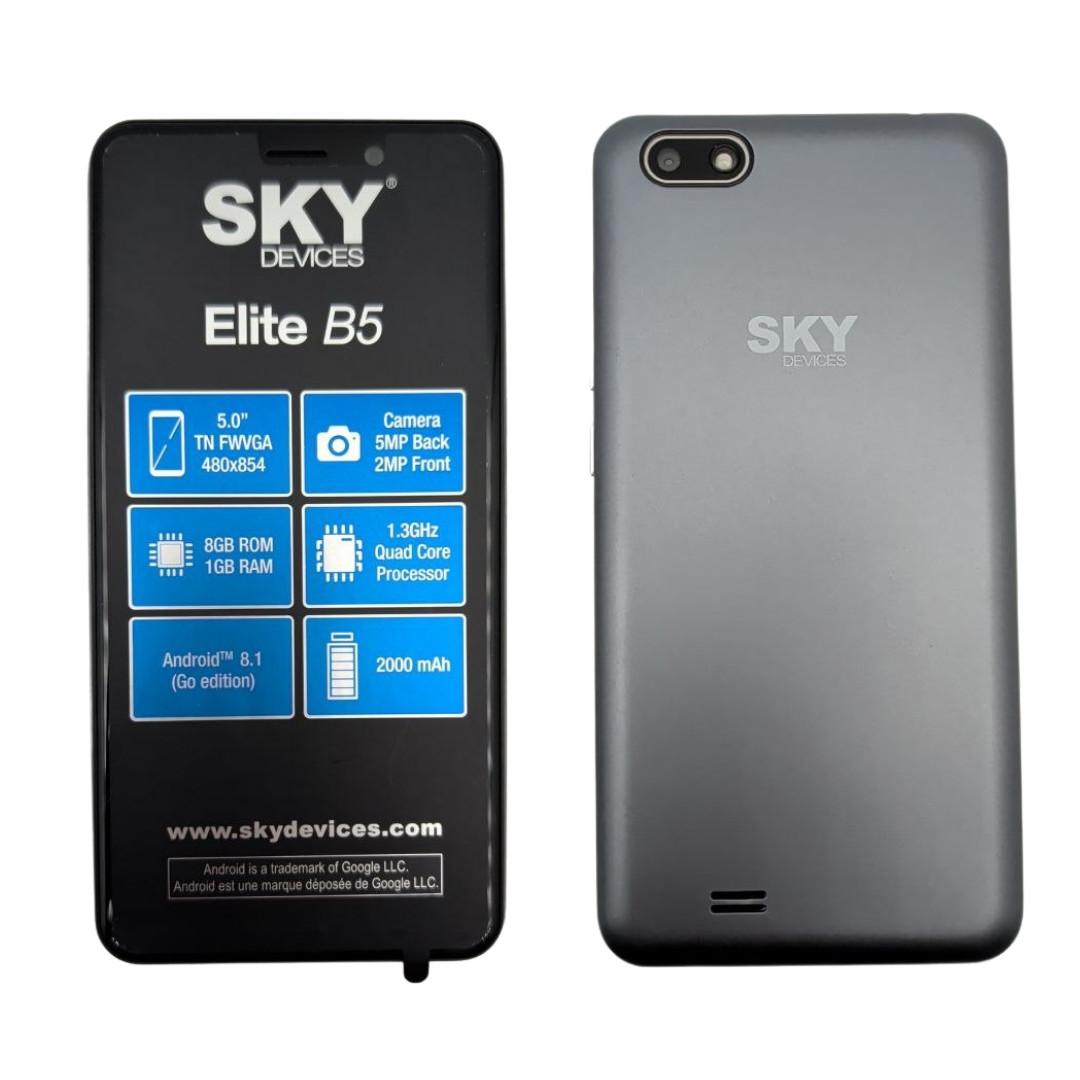 SKY Elite B5 Smartphone 8GB 5.0″ Dual SIM 4G LTE TMobile AT&T Mint GSM Unlocked
