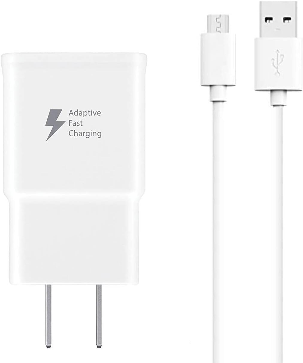 For Samsung Galaxy S7/Edge/S6/Note5/4/S3 Micro USB Cable Charger White