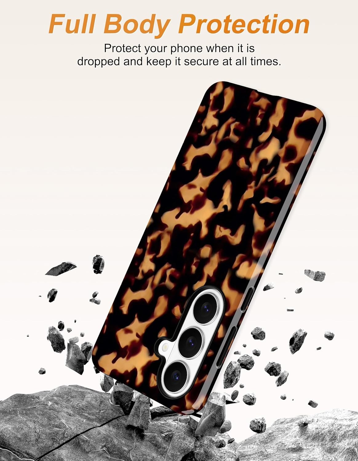 Cute Brown Aesthetic Magnetic Case for Samsung Galaxy S26 Ultra, Tortoise Shell