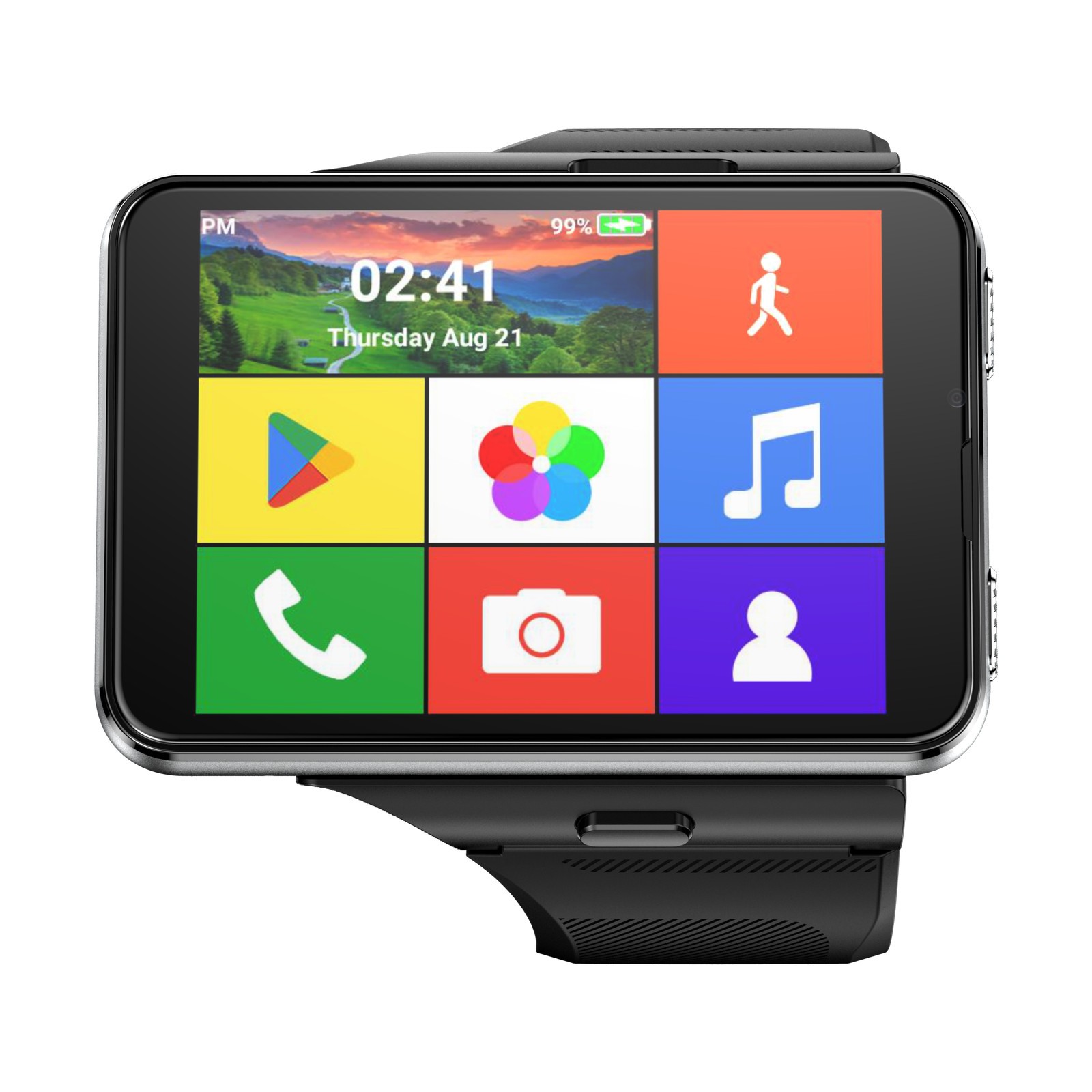 2.88″ Larger Screen 4G Smart Watch Android 11 Dual Camera WIFI GPS SIM Support