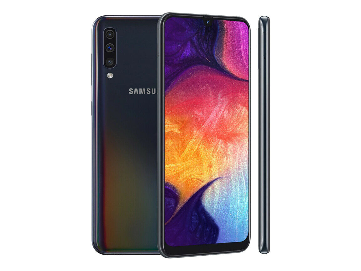 Samsung Galaxy A50 SM-A505U 64GB AT&T T-Mobile Black Unlocked Smart Phone A++
