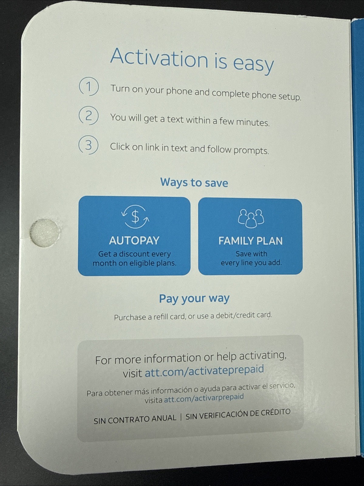 AT&T Calypso U318AA 16GB Chameleon Blue Android 10 Smartphone