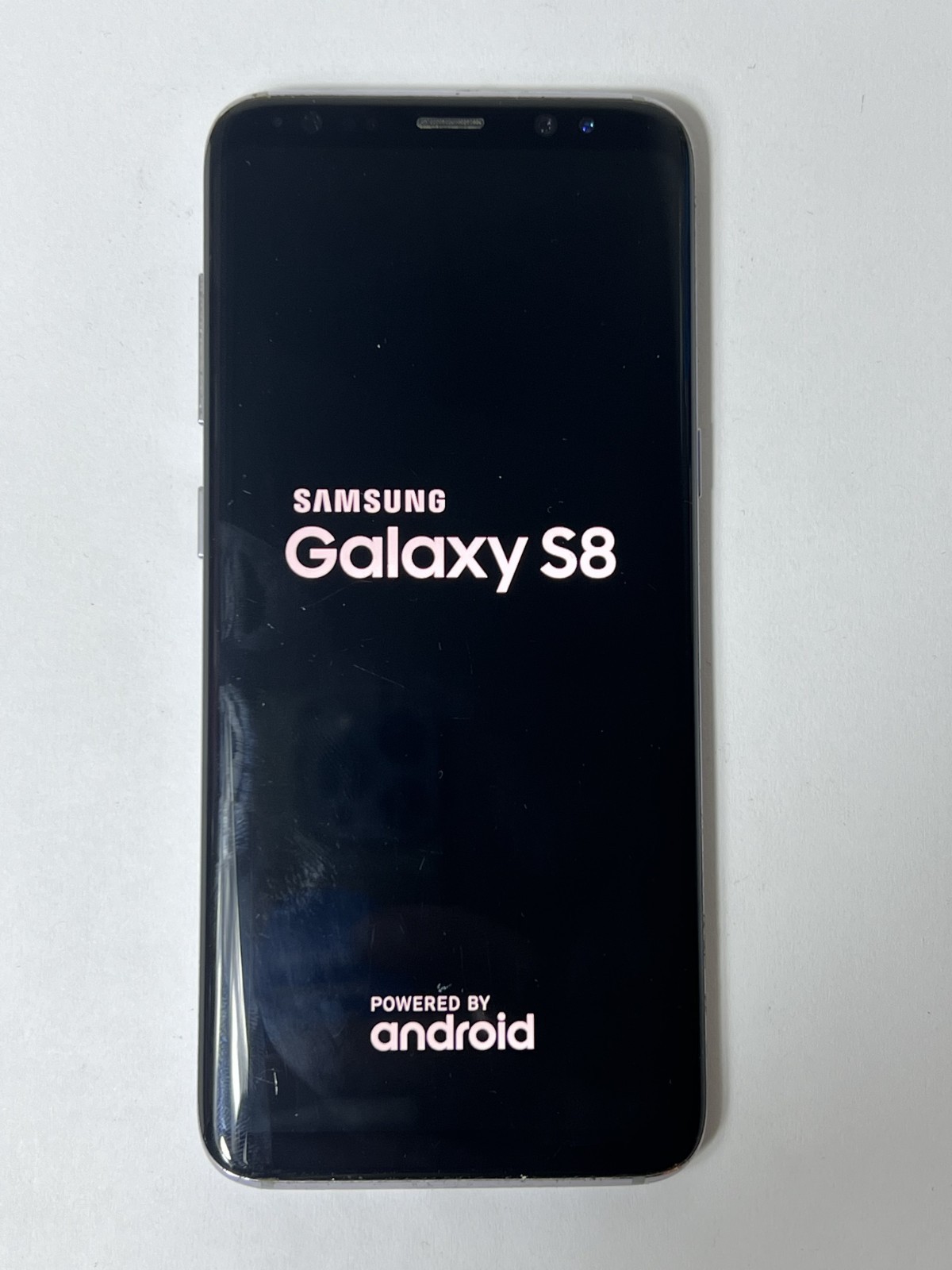 Samsung Galaxy S8 SM-G950U T-Mobile 64GB Midnight Black C Light Burn Fair Cond.